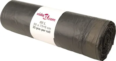 Immagine prodotto di Sacchetti per Cestini con Coulisse 250 pz Neri 60 L