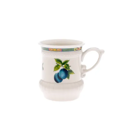 Zdjęcie produktu dla Kubek Hero 0,25 l, porcelana Carlsbad Leander Meadows, owoce, kość słoniowa