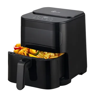 Produktbild von Extralink 5,2 l Heißluftfritteuse 1600 W mit Sichtfenster und LED-Display