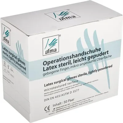 Produktbild von 200 Paar OP-Handschuhe Latex - Gr. 6,5 - steril - gepudert - Einweghandschuhe