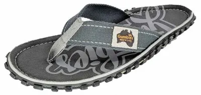 Produktbild von Gumbies - Insel Druck Flipflops für Herren PP7836 (38 EU) (Grau/Silber)