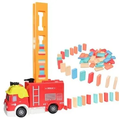Immagine prodotto di Bavytoy auto domino pompieri 80 pezzi.