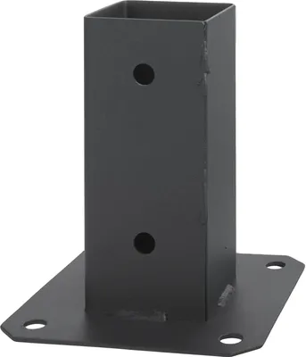 Produktbild von ADGO® Pfostenträger 90x90 mm Zaunpfosten Anschraubhülse Graphit Einschubhülse