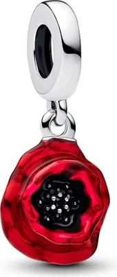 Produktbild von Pandora Roter Blume Charm-Anhänger 793917C01 Charm Anhänger
