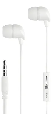 Productafbeelding van Muziek, Geluid, 8018080359798, Kabel, Gesprek/muziek, 24 g, Koptelefoon met microfoon, Wit