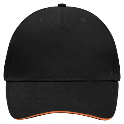 Image de Myrtle Beach - Casquette de baseball Sandwichschirm LT2247 (taille unique) (noir/orange)