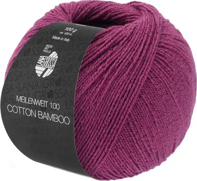 Produktbild von Lana Grossa - Meilenweit 100g Baumwolle Bamboo 0036 fuchsia
