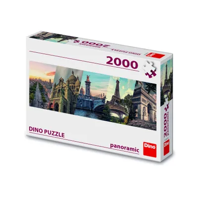 Zdjęcie produktu dla Puzzle Paris Collage Panoramic 2000 elementów