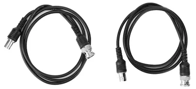Imagen del producto de 2 cables coaxiales BNC para extensión, con conector macho a conector hembra, para osciloscopio