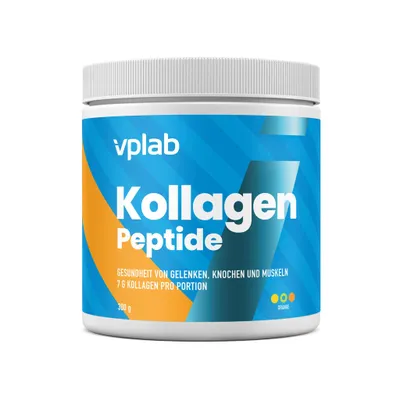 Produktbild von VPLab Kollagenpeptide Orangengeschmack 300g 30 Portionen mit Vitamin C Magnesium