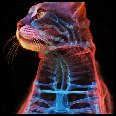 Produktbild von Plakat 50x50cm Anatomie der Katze