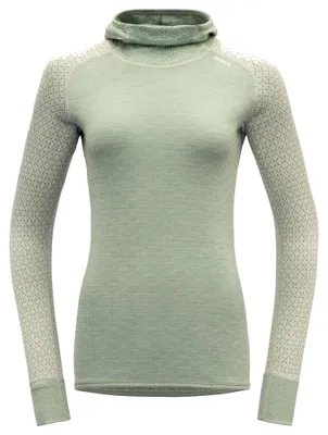 Produktbild von Devold KVITEGGA MERINO 230 HOODIE WMN RAW WHITE S