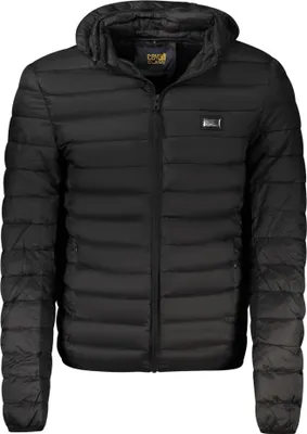 Produktbild von Herrenjacke in Schwarz mit Kapuze und Taschen – Stilvoll & Praktisch