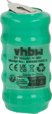 Produktbild von vhbw NiMH Ersatz Knopfzellen-Akku (80 mAh, 6 V, NiMH)