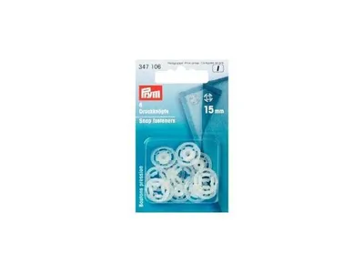 Produktbild von Prym Annäh-Druckknöpfe KST 15 mm transparent