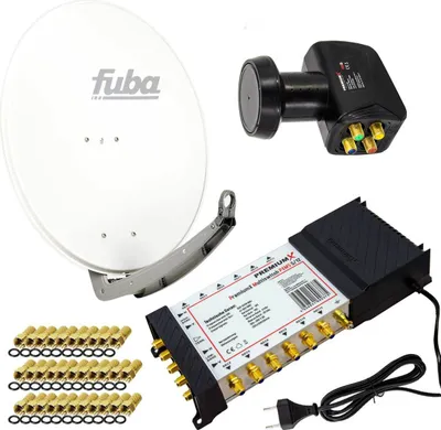 Produktbild von PremiumX SAT Anlage Fuba DAA 780 W Antenne 5/12 Multiswitch LNB F-Stecker