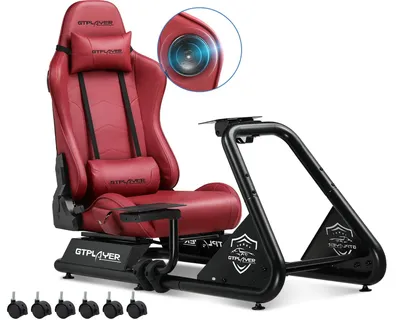 Produktbild von Simulationscockpit – Simulatorcockpit – Lenkradhalterung – Rennsimulator – Lenkradständer
