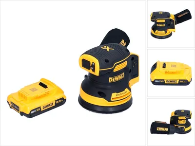 Immagine prodotto di Levigatrice rotorbitale a batteria DeWalt DCW 210 N 18 V 125 mm brushless + 1x batteria ricaricabile 2,0 Ah - senza caricabatterie