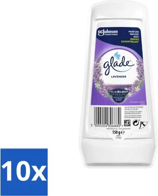 Obrázok produktu pre Glade - Gél - Pokojná levanduľa a aloe - 150 g - Hodnotné balenie - 10 kusov