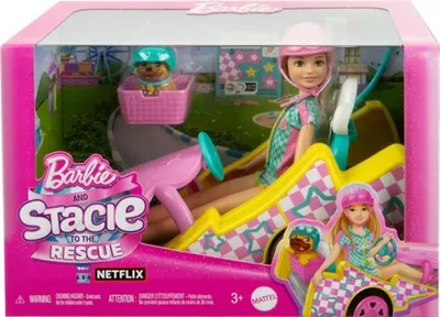 Image de MATTEL Barbie poupée Stacie + kart HRM08