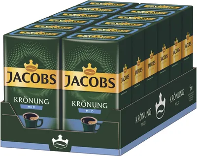 Produktbild von JACOBS Krönung Mild Filterkaffee 12 x 500 g Kaffee gemahlen