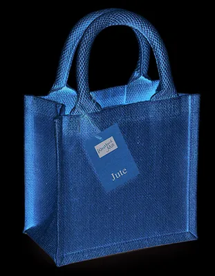 Produktbild von Westford Mill W411 | Jute Petite Gift Bag 20 x 20 x 12 cm - Farbe: Natural - Größe: One Size