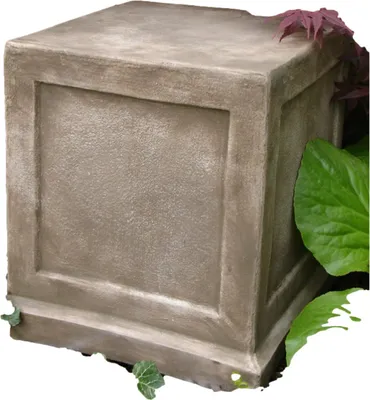 Produktbild von Schöner Sockel aus Steinguss perfekt für den Garten die Terrasse oder den Vorgarten ist Frostfest Witterungsbeständig und Neu 39cm H, V-1355