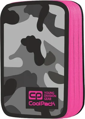 Produktbild von Federmäppchen Coolpack Jumper 2 mit Einrichtung Como Pink Neon A363 Camouflage