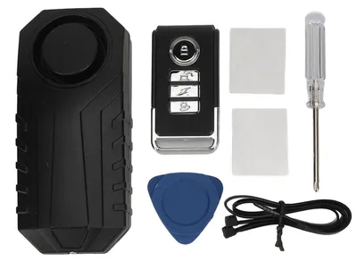 Image de Alarme de vélo 113 dB, sans fil, anti-vol, capteur de mouvement par vibration, sécurité du véhicule, IP65, étanche, avec télécommande pour vélo et moto