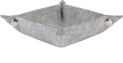 Produktbild von Oblique Unique Filzschale DIY Dekoschale als Schlüsselablage Geld Ablage - hellgrau