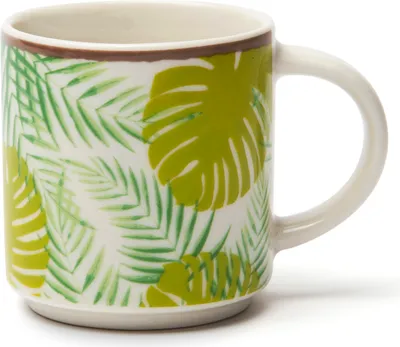 Image de Excelsa set von 6 espressotassen Foliage porzellan 10 cl bunt