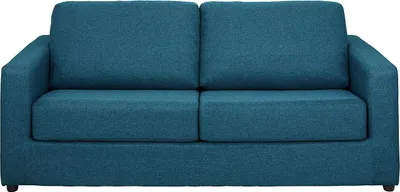 Produktbild von Express 3-Sitzer Schlafsofa mit blauem Bezug - Liegefläche 140 cm - Matratze 14 cm - DONETO