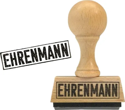 Produktbild von Ehrenmann Holzstempel