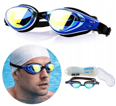 Image de Lunettes natation anti buée swimming goggles réglables bouchons oreilles étui