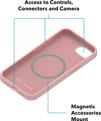 Image de AlzaGuard Silikonhülle Kompatibel mit Magsafe for iPhone 16e pink
