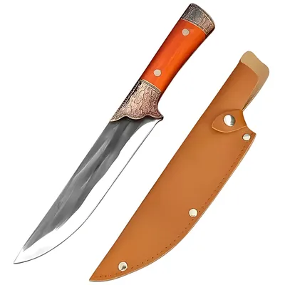 Image de Couteau de cuisine DE-33024 - Élégance et Performance en Marron KP33024