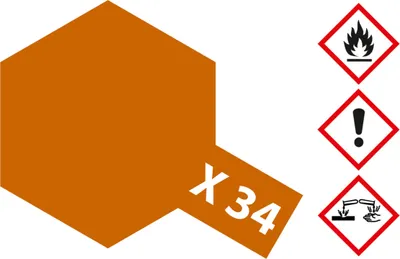 Obrázok produktu pre Akrylová farba Tamiya X34, X-34 metalická hnedá lesklá 23ml