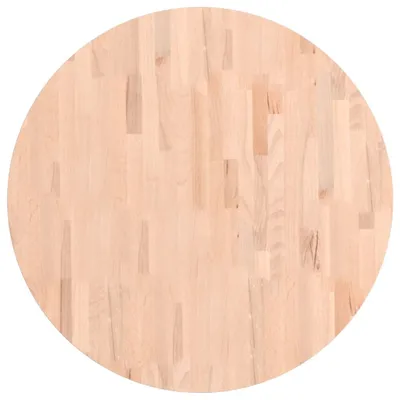 Immagine prodotto di Piano per Tavolo Ø80x2,5 cm Rotondo in Legno Massello di Faggio