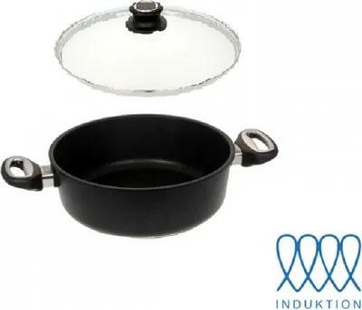 Obrázek produktu pro LOTUS CAST PAN Kastrol Ø 28 cm INDUCTION Š 22 cm V 8,8 cm + poklice