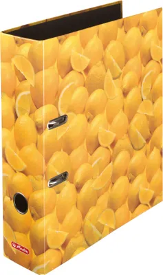 Zdjęcie produktu dla teczka z motywem herlitz maX.file cytryny, A4, szerokość grzbietu: 80 mm