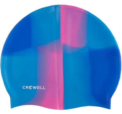Immagine prodotto di Crowell - Cuffia da bagno "Multi Flame 09", silicone PP9284 (taglia unica) (blu/rosa)