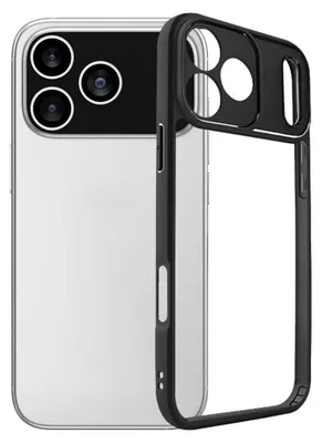 Obrázek produktu pro Hybridní pouzdro na mobilní telefon Apple iPhone 17 Pro z matného TPU a průhledného PC, černé
