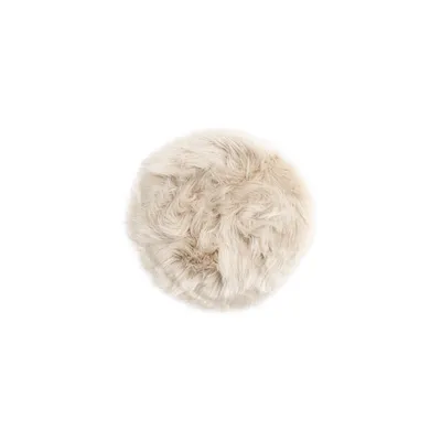 Image de Katy fourrure synthétique Ø34cm beige.