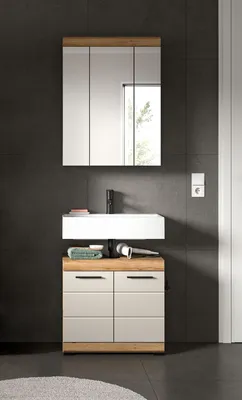 Produktbild von Badezimmer-Set >Scout< in Evoak Oak / Kaschmir - 60x191x34cm (BxHxT)