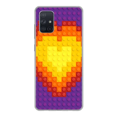 Produktbild von MuchoWow® Handyhülle Schutzhülle Hülle für Samsung Galaxy A51 5G Muster - Herz Silikon Softcase Handy Hülle - Abbildung