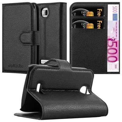 Immagine prodotto di Cadorabo cover per WIKO CINK PLUS cover protettiva in nero custodia per cellulare cover chiusura magnetica