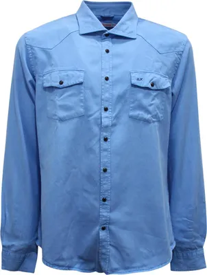 Image de 5175Az Sun68 Garment Dye Man Shirt
