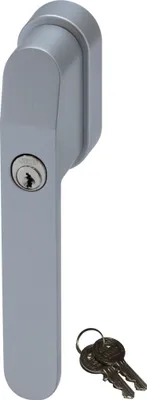 Produktbild von ABUS FG400 Abschließbarer Fenstergriff Silber, gleichschließend im Set 1 Stück