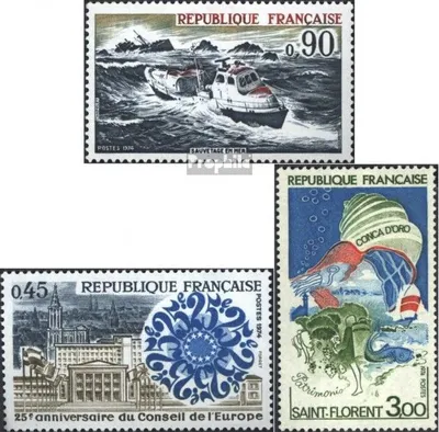 Produktbild von Briefmarken Frankreich 1974 Mi 1871,1872,1873 (kompl.Ausg.) postfrisch Seerettung