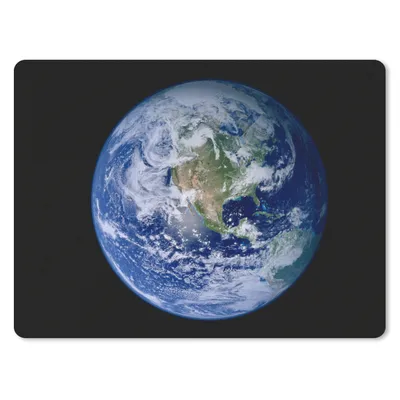 Produktbild von MuchoWow® Mauspad Mousepad Satellitenbild der Erde mit Wolken 40x30 cm - Mousepads - Maus Mat - Pad - Mausunterlage - Anti Rutsch